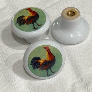 Rooster drawer knobs